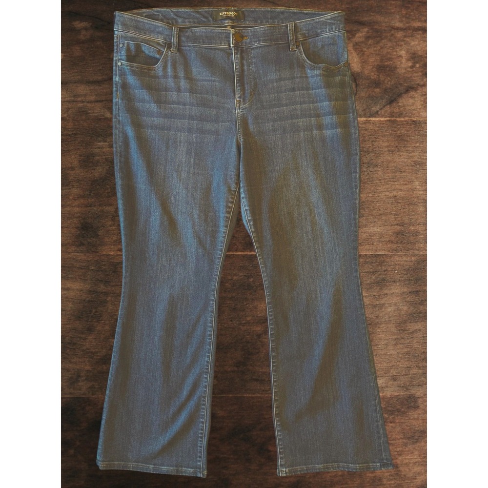 Liverpool Lucy Bootcut Jeans Dunmore Dark Wash Women's 20W Stretch Premium Denim